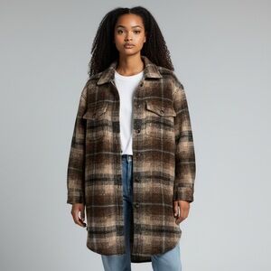 Aritzia The Ganna Long Shirt Jacket
